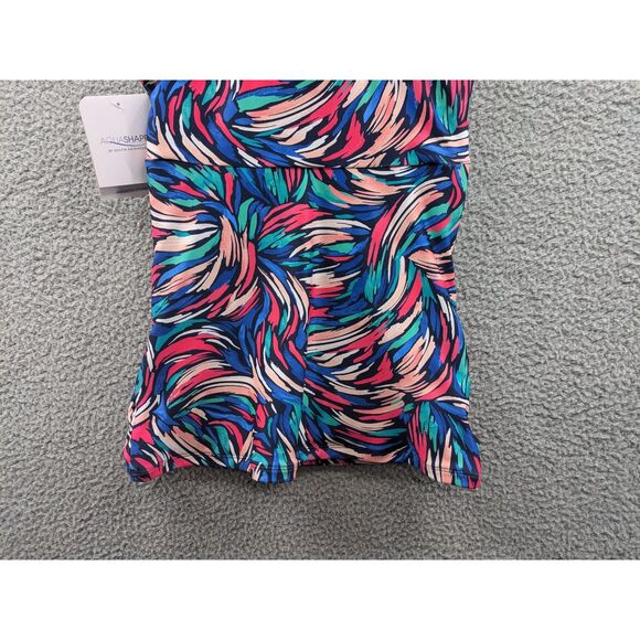 *NEW* Dolfin Aquashape Women's Wrap Front Tankini Top Bliss Print sz Small - Picture 6 of 13